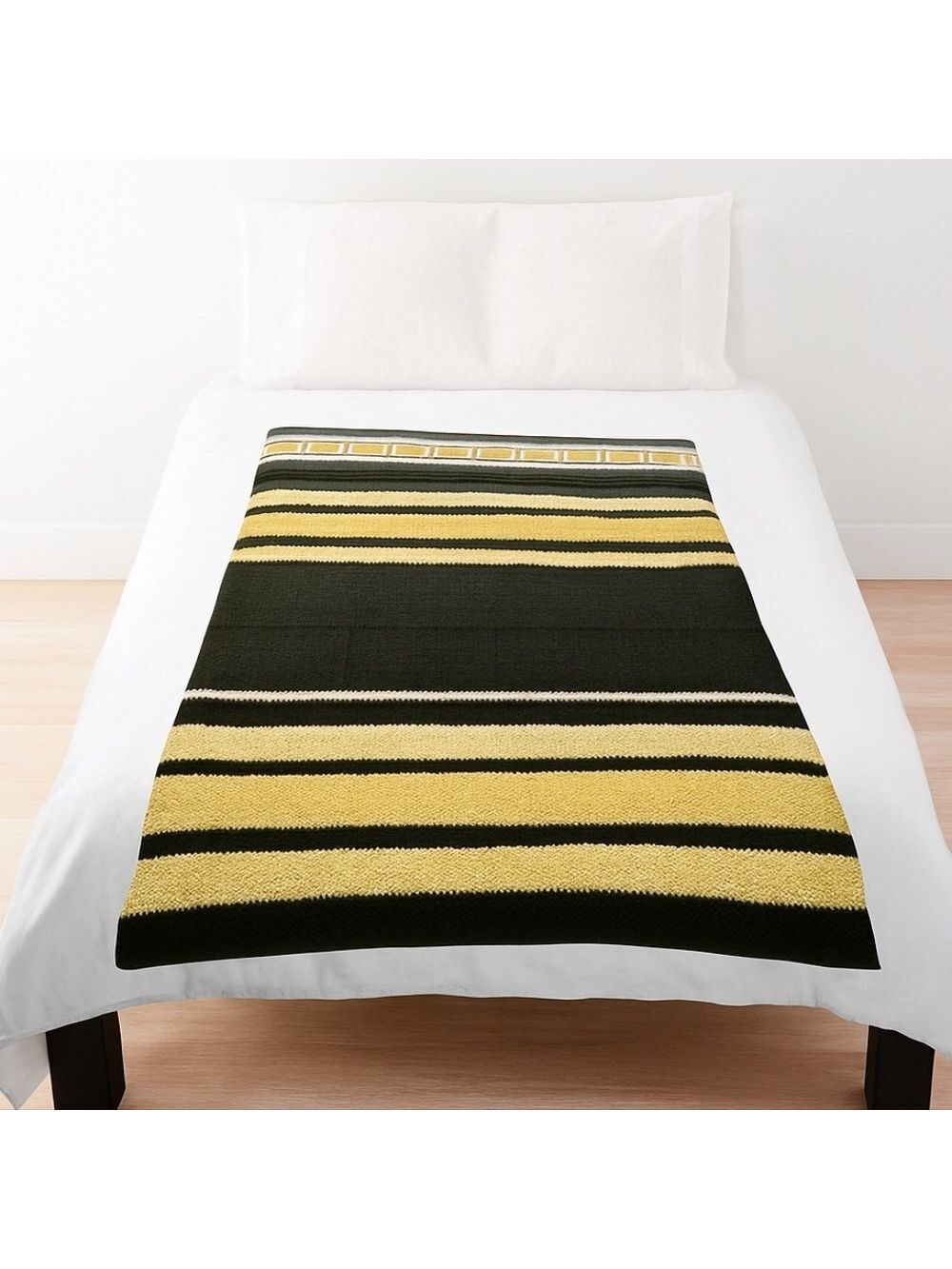 Handmade Upcycled Crochet Blanket  Bee-Inspired Handmade Cozy Throw Home Decor